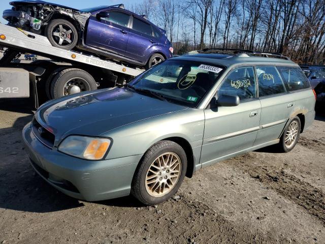 4S3BH625247300956 - 2004 SUBARU LEGACY WAG GREEN photo 2