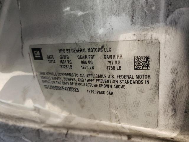 1G1JA5SHXF4128323 - 2015 CHEVROLET SONIC LS SILVER photo 10