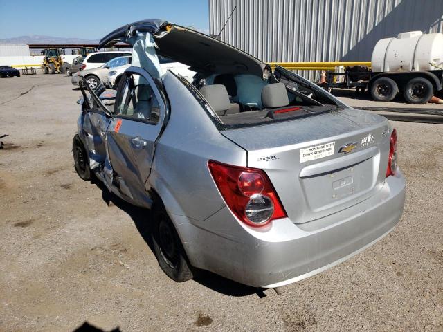 1G1JA5SHXF4128323 - 2015 CHEVROLET SONIC LS SILVER photo 3