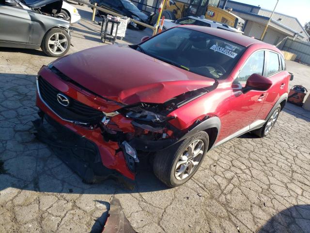 JM1DKDB77J0332208 - 2018 MAZDA CX-3 SPORT RED photo 2