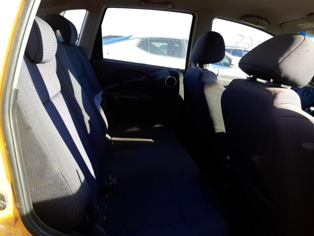 KL1TD66657B732873 - 2007 CHEVROLET AVEO BASE YELLOW photo 6