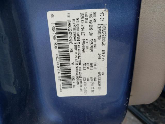 1A8HX58247F527685 - 2007 CHRYSLER ASPEN LIMI Mavi foto 10