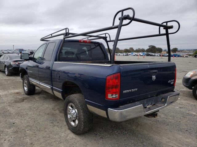 1D7KS28C56J203438 - 2006 DODGE RAM 2500 S BLUE photo 3