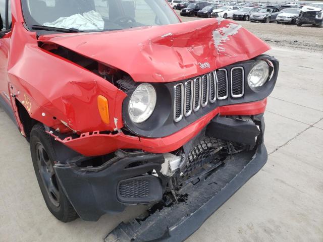 ZACCJBAB6JPJ06063 - 2018 JEEP RENEGADE S 红色 照片 9