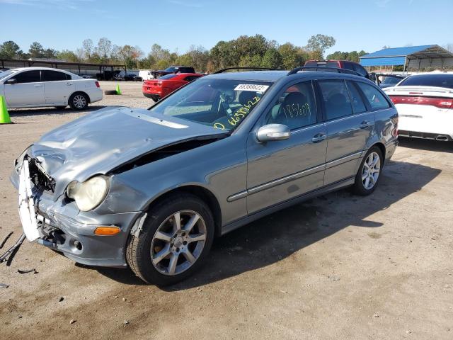 WDBRH61J35F677623 - 2005 MERCEDES-BENZ C 240 SPOR BLUE photo 2