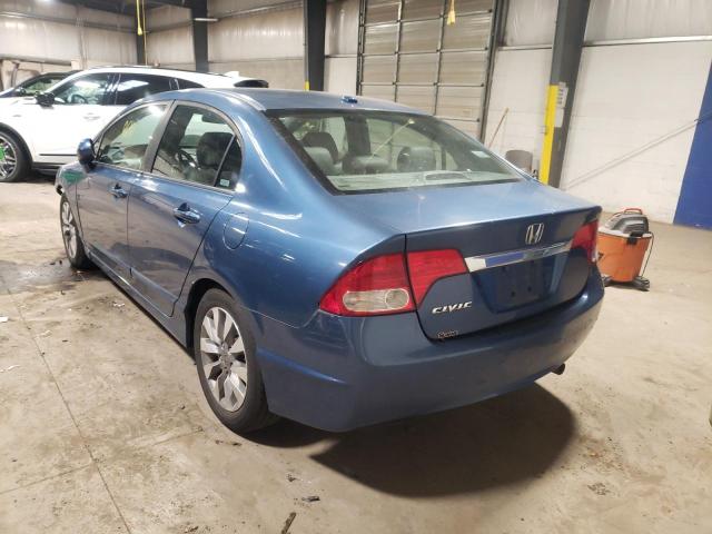 19XFA16929E004008 - 2009 HONDA CIVIC EXL 蓝色 照片 3