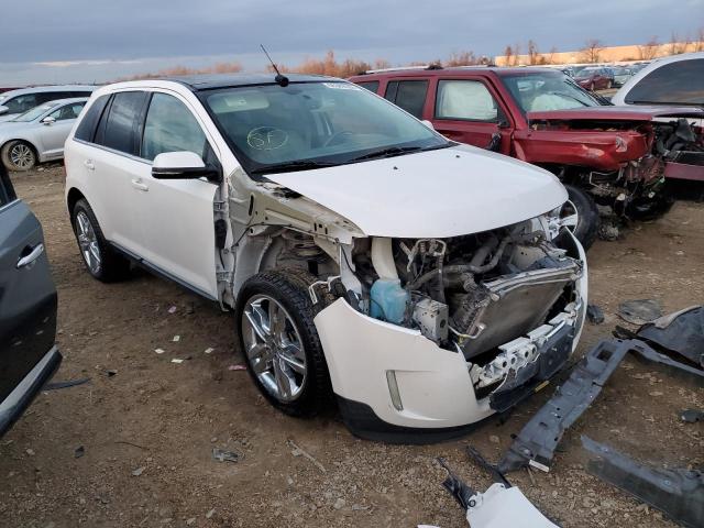 2FMDK3KCXDBE25696 - 2013 FORD EDGE LIMIT WHITE photo 4