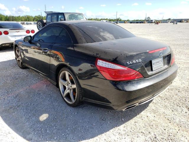 WDDJK7DA4DF012333 - 2013 MERCEDES-BENZ SL 550 BLACK photo 3