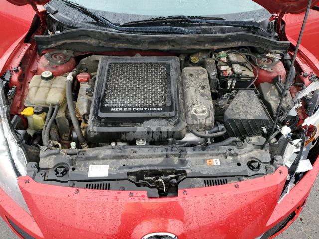 JM1BL1L47C1673998 - 2012 MAZDA SPEED 3 RED photo 7