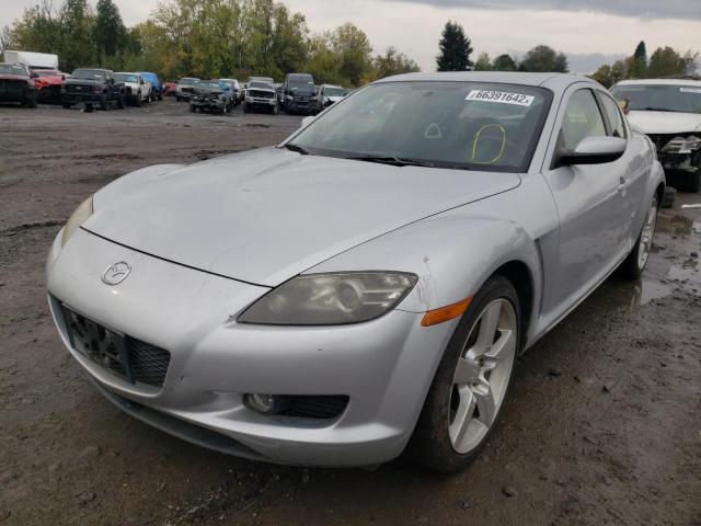 JM1FE17N940133588 - 2004 MAZDA RX8 SILVER photo 2