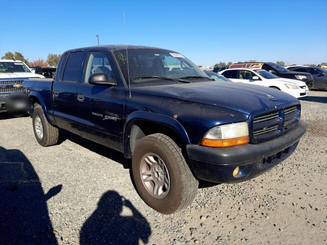 1B7HG2ANX1S325359 - 2001 DODGE DAKOTA QUA BLUE photo 4