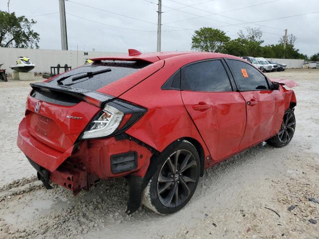 SHHFK7H4XKU220916 - 2019 HONDA CIVIC SPOR 红色 照片 4