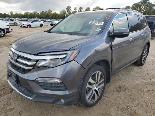 5FNYF5H97HB001306 - 2017 HONDA PILOT TOUR GRAY photo 2