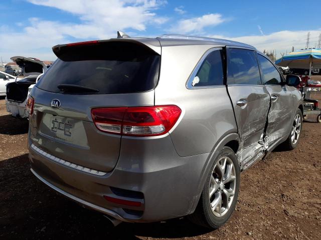 5XYPK4A53JG356271 - 2018 KIA SORENTO SX GRAY photo 4