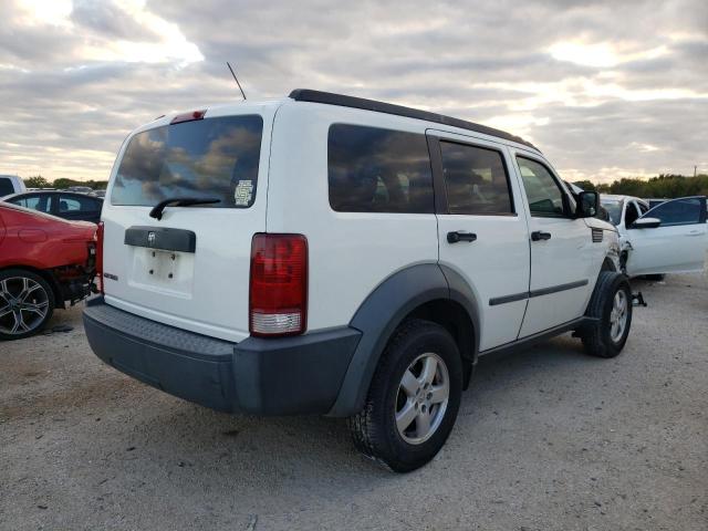 1D8GT28K77W568701 - 2007 DODGE NITRO SXT WHITE photo 4