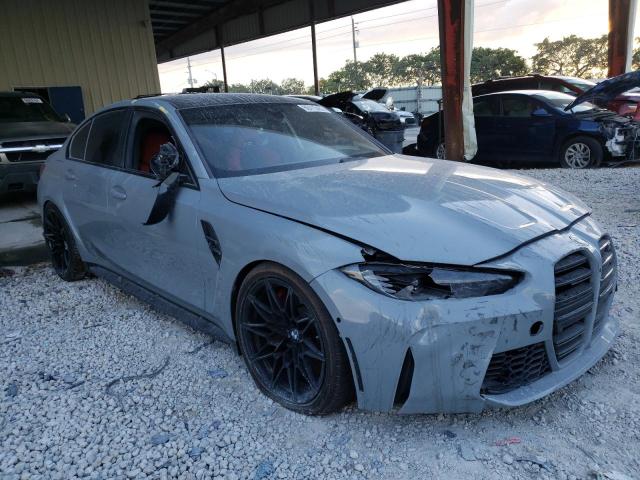 WBS33AY08NFL99719 - 2022 BMW M3 COMPETI GRAY photo 1