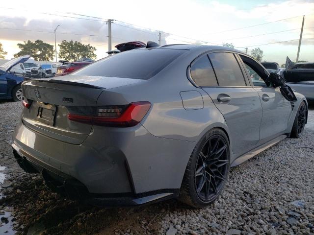 WBS33AY08NFL99719 - 2022 BMW M3 COMPETI GRAY photo 4