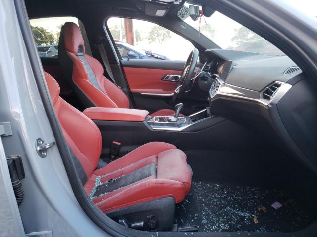 WBS33AY08NFL99719 - 2022 BMW M3 COMPETI GRAY photo 5