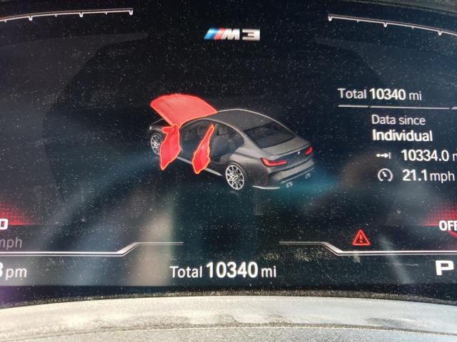 WBS33AY08NFL99719 - 2022 BMW M3 COMPETI GRAY photo 8