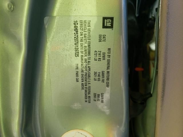 1G4HP57207U139725 - 2007 BUICK LUCERNE GREEN photo 10