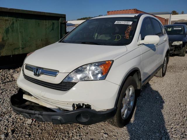 JHLRE38768C045422 - 2008 HONDA CR-V EXL WHITE photo 2