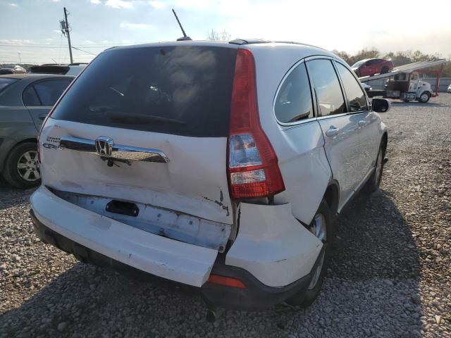 JHLRE38768C045422 - 2008 HONDA CR-V EXL WHITE photo 4