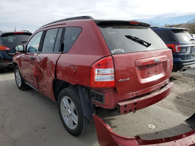 1J8FF47W08D686421 - 2008 JEEP COMPASS SP BURGUNDY photo 3