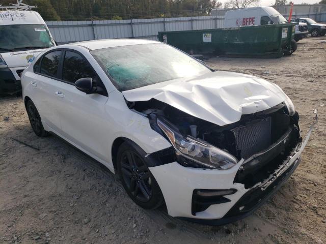 3KPF34AD0ME291638 - 2021 KIA FORTE GT L WHITE photo 1