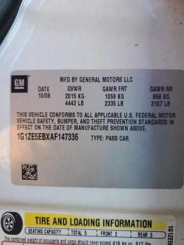 1G1ZE5EBXAF147336 - 2010 CHEVROLET MALIBU LTZ 白色 照片 13