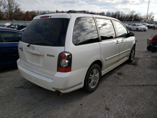 JM3LW28J640509723 - 2004 MAZDA MPV WAGON WHITE photo 4