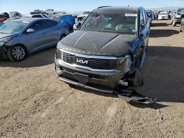 5XYP34HC6NG312496 - 2022 KIA TELLURIDE BROWN photo 9