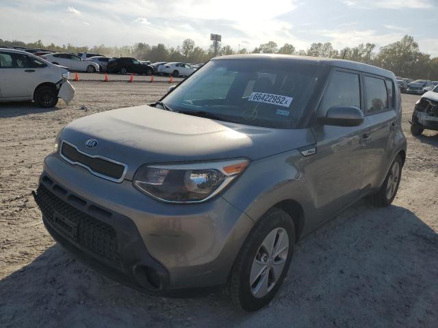 KNDJN2A27F7121514 - 2015 KIA SOUL GRAY photo 2