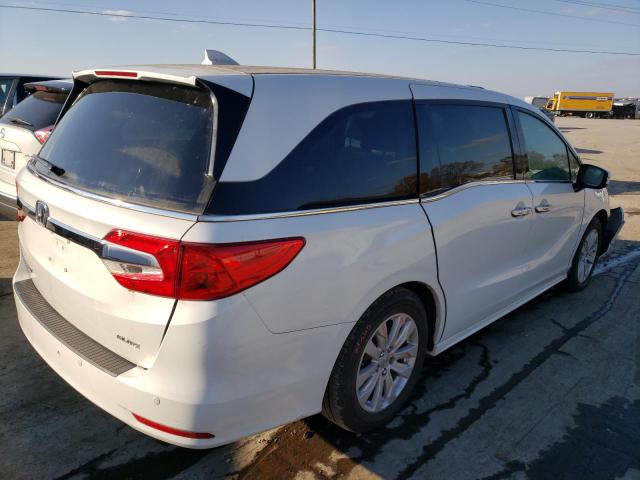 5FNRL6H92LB015450 - 2020 HONDA ODYSSEY EL WHITE photo 4