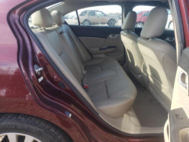 19XFB2F91CE026947 - 2012 HONDA CIVIC EXL 勃艮第红 照片 10