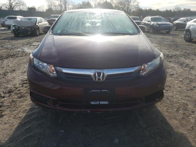 19XFB2F91CE026947 - 2012 HONDA CIVIC EXL 勃艮第红 照片 5