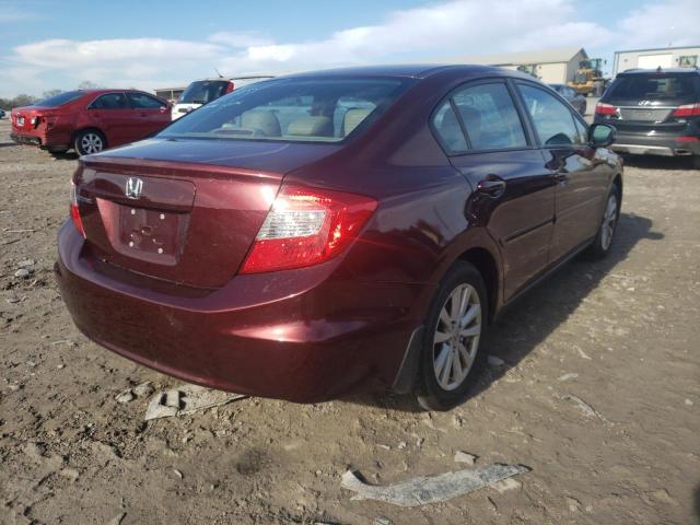 19XFB2F91CE026947 - 2012 HONDA CIVIC EXL 勃艮第红 照片 6
