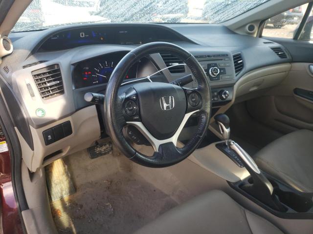 19XFB2F91CE026947 - 2012 HONDA CIVIC EXL 勃艮第红 照片 8