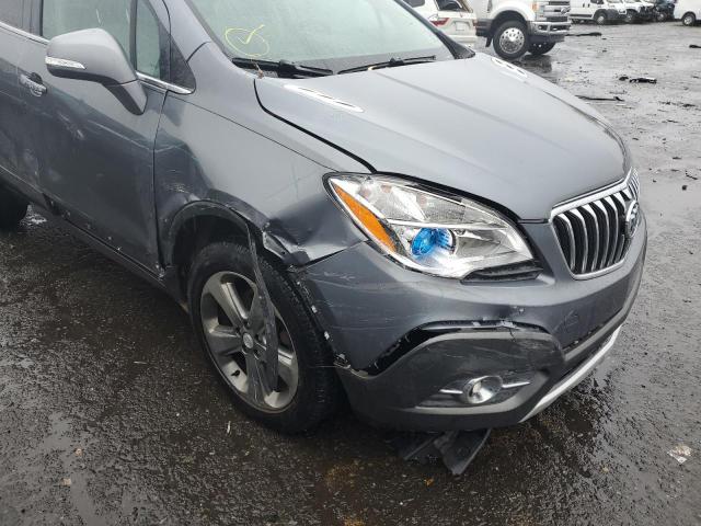 KL4CJGSB7EB581617 - 2014 BUICK ENCORE GRAY photo 9