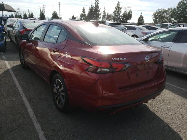 3N1CN8EV2LL806806 - 2020 NISSAN VERSA SV RED photo 3