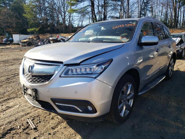 5FRYD4H87EB012159 - 2014 ACURA MDX ADVANC SILVER photo 2