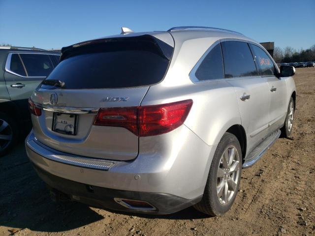 5FRYD4H87EB012159 - 2014 ACURA MDX ADVANC SILVER photo 4