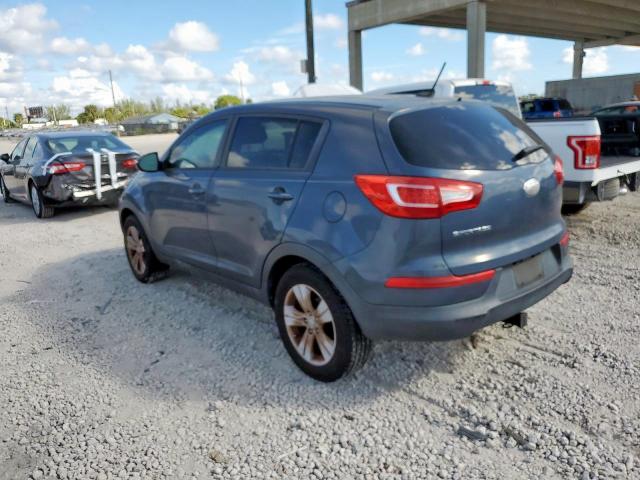 KNDPB3A27D7403643 - 2013 KIA SPORTAGE B GRAY photo 2