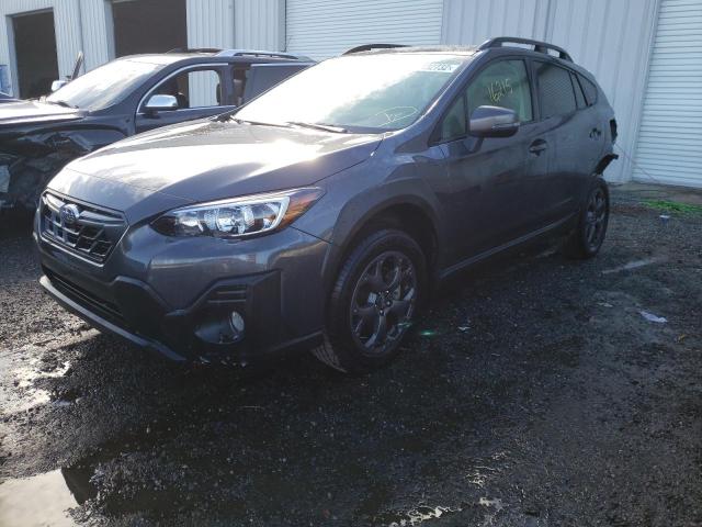 JF2GTHSC8MH295529 - 2021 SUBARU CROSSTREK GRAY photo 2