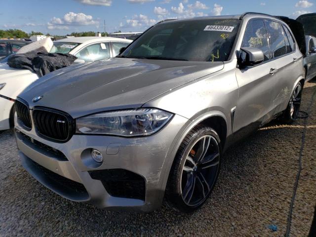 5YMKT6C57H0U38771 - 2017 BMW X5 M GRAY photo 2