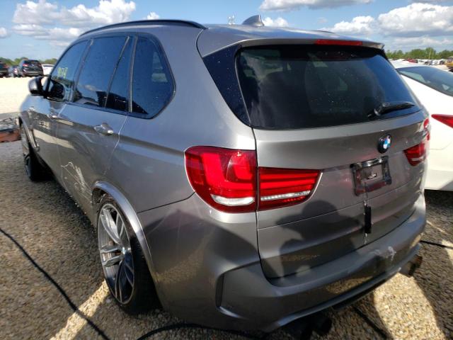 5YMKT6C57H0U38771 - 2017 BMW X5 M GRAY photo 3