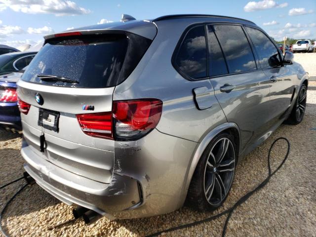 5YMKT6C57H0U38771 - 2017 BMW X5 M GRAY photo 4