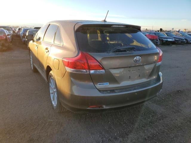 4T3ZE11A59U001272 - 2009 TOYOTA VENZA GOLD photo 3