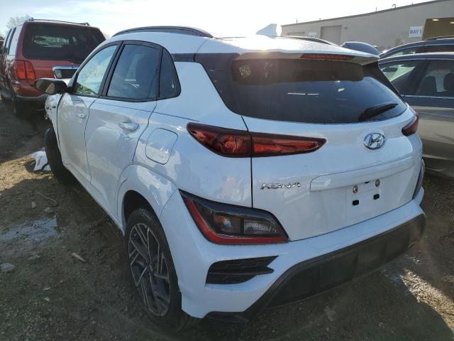 KM8K3CA35NU858456 - 2022 HYUNDAI KONA N LIN WHITE photo 3