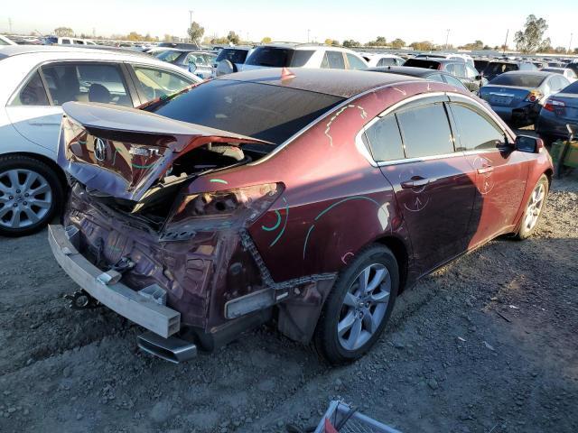 19UUA8F56DA009934 - 2013 ACURA TL TECH MAROON photo 3