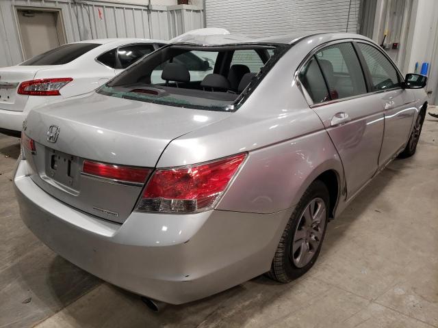 1HGCP2F66BA035902 - 2011 HONDA ACCORD SE SILVER photo 4